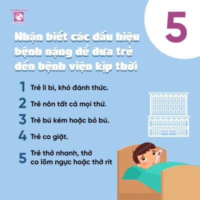 dấu hiệu trẻ trở nặng